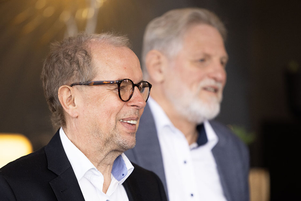 Jürgen Wöst (im Vordergrund) und Werner Lessmann (im Hintergrund) - Ihre Passionals